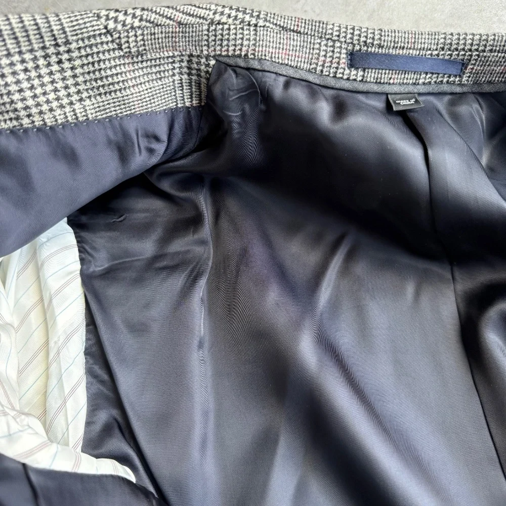 J Crew Ludlow Prince of Wales Abraham Moon wool blend, 38R suit + trousers - Picture 9 of 16